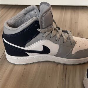 Kids Nike Sneakers - Black, Gray, and White